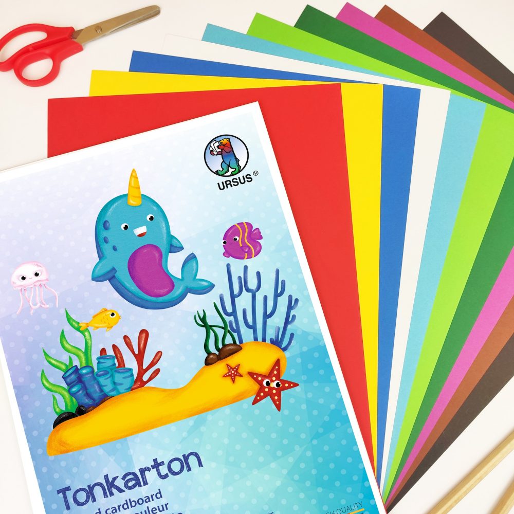 Carton de couleur - 10 feuilles assorties